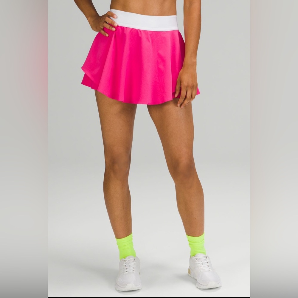 NWT Lululemon Court Rival High-Rise Skirt NWT Sonic Pink Womens Size 4 Reg